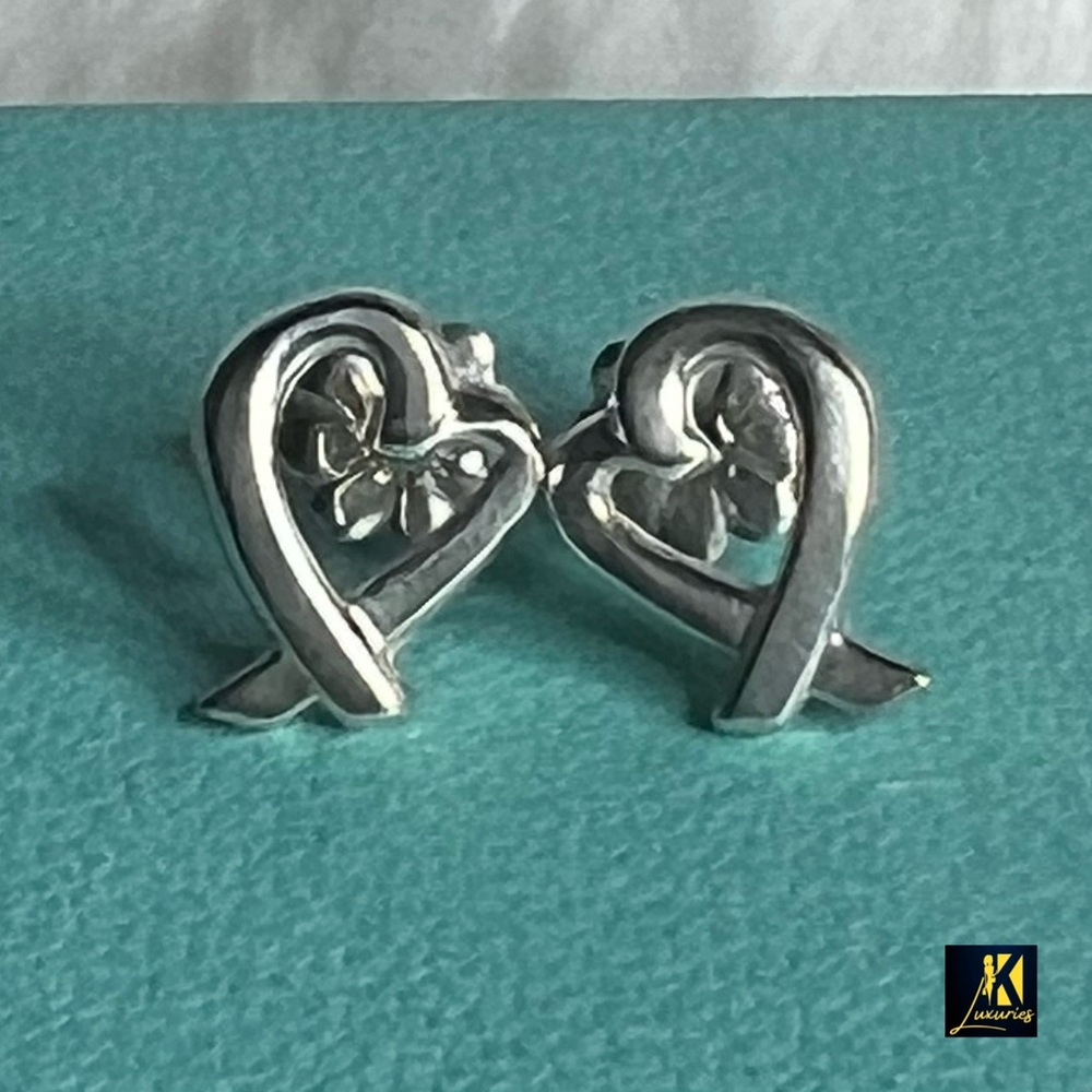 ❌SOLD❌Tiffany & Co. Loving Heart Stud Earrings in Sterling Silver